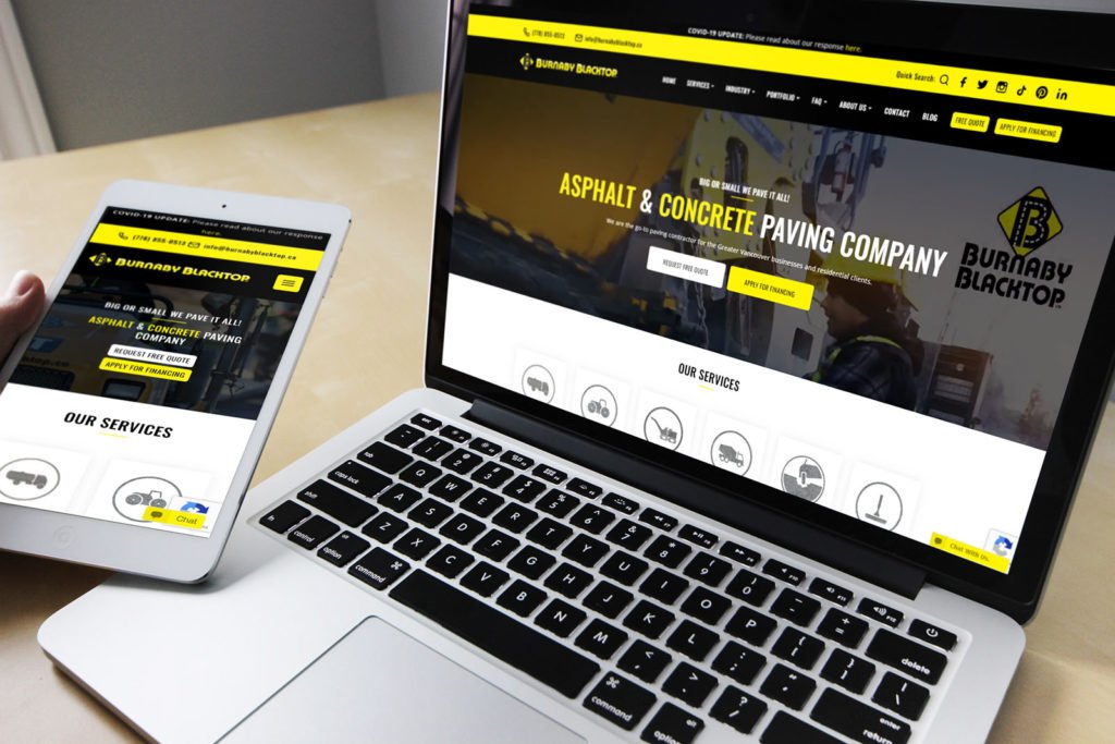 Burnaby blacktop portfolio cover