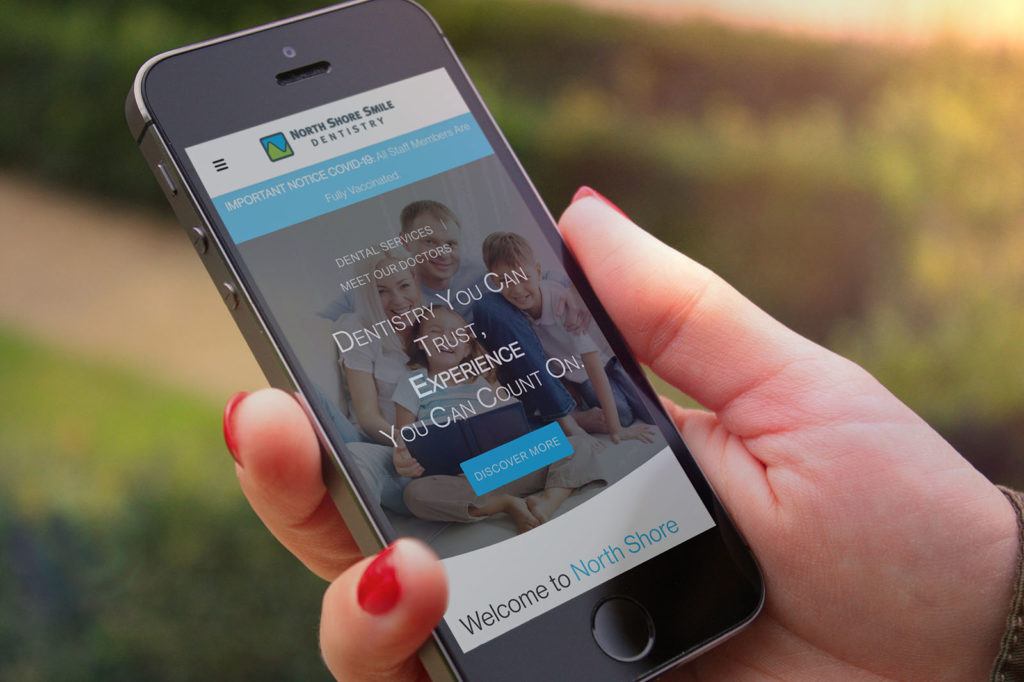 North shore smile dental website portfolio cover 1