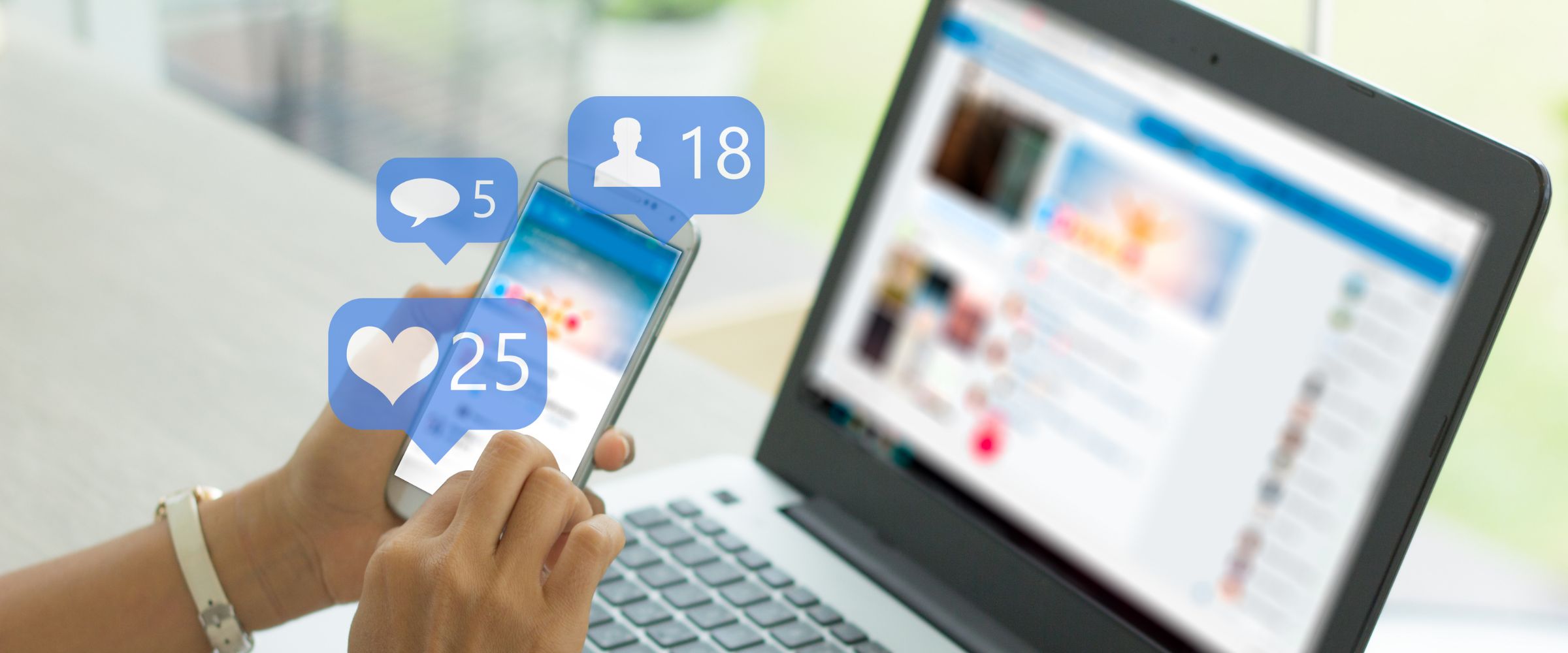 Social media advertising banner