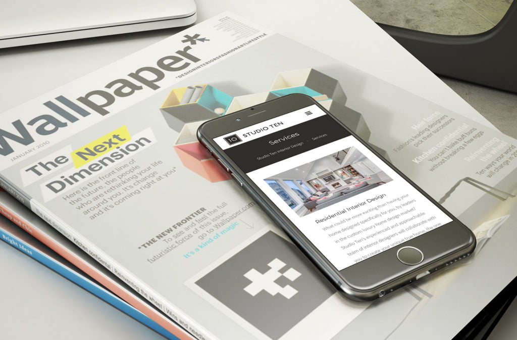 Studio 10 interior design website portfolio cover 2