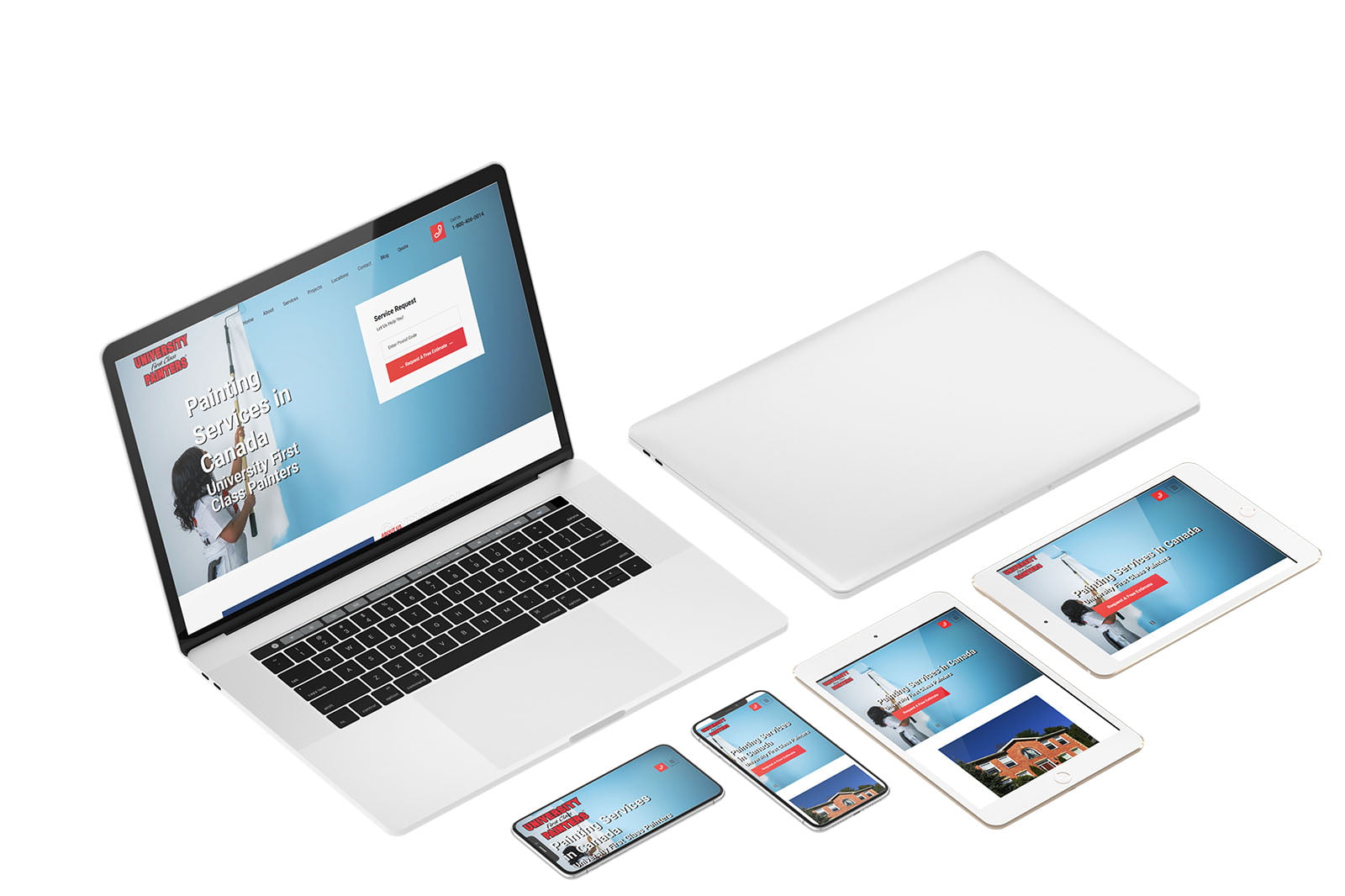 Ufcp paitners website design portfolio devices