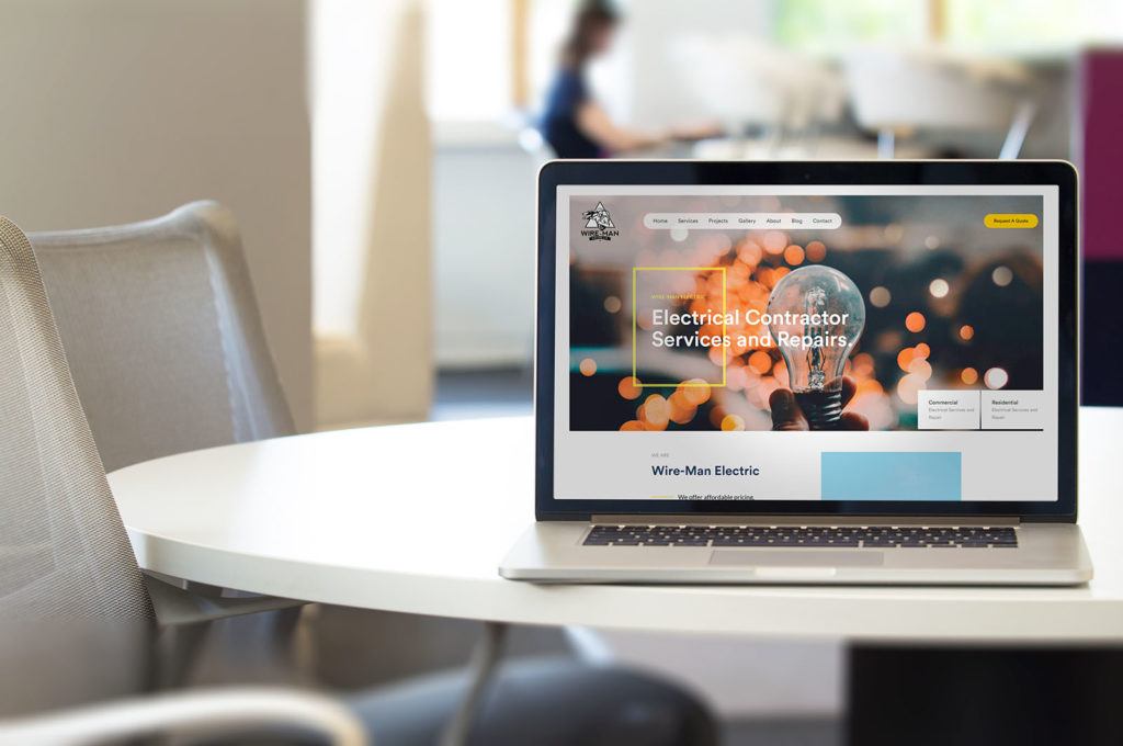 Wireman electric contactor website portfolio cover