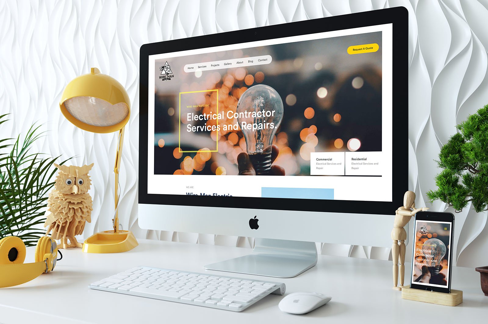 Wireman electric contactor website portfolio cover 3