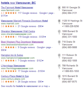 Best western down town google search results