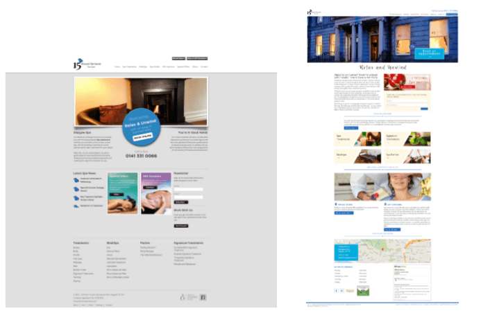 15 royal terrace new web vs old website overview